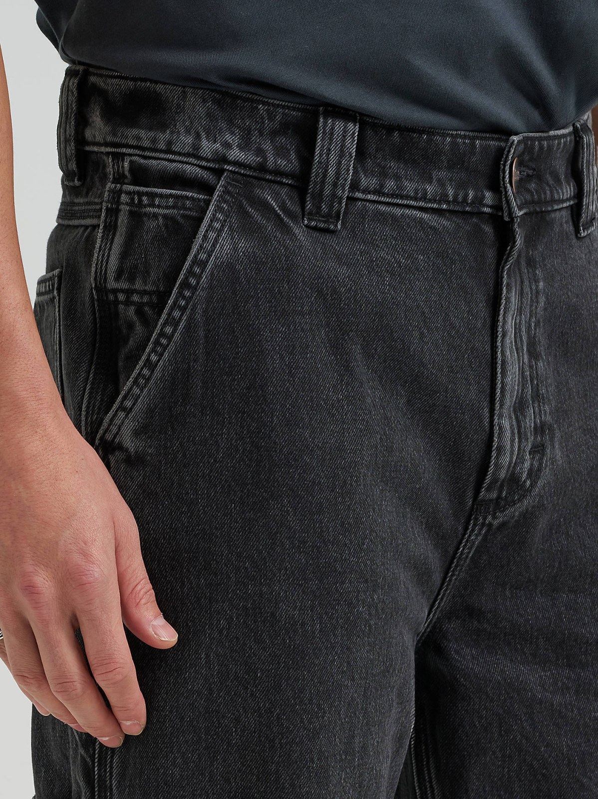 Men's 100% Cotton High Rise Loose Straight Carpenter Jean - view 6