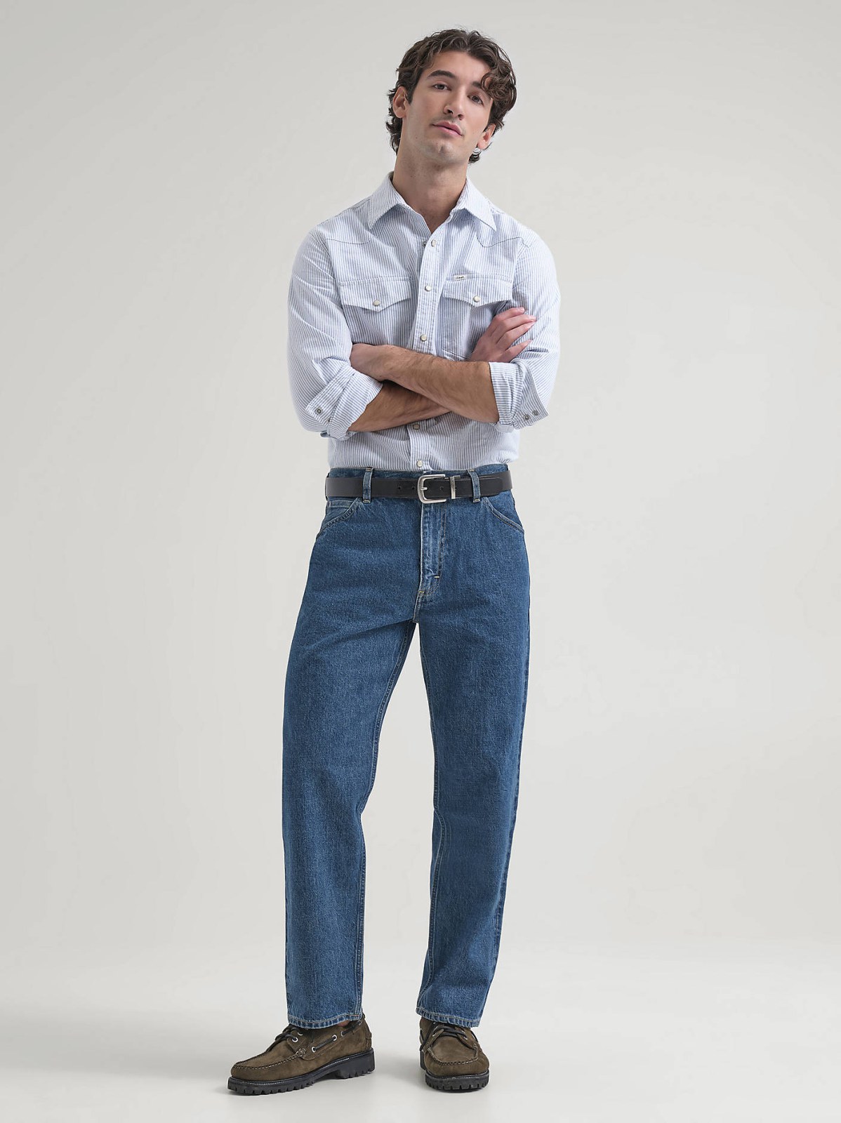 Men's Lee® x J.Crew Japanese Selvedge Denim Straight Jean - view 2