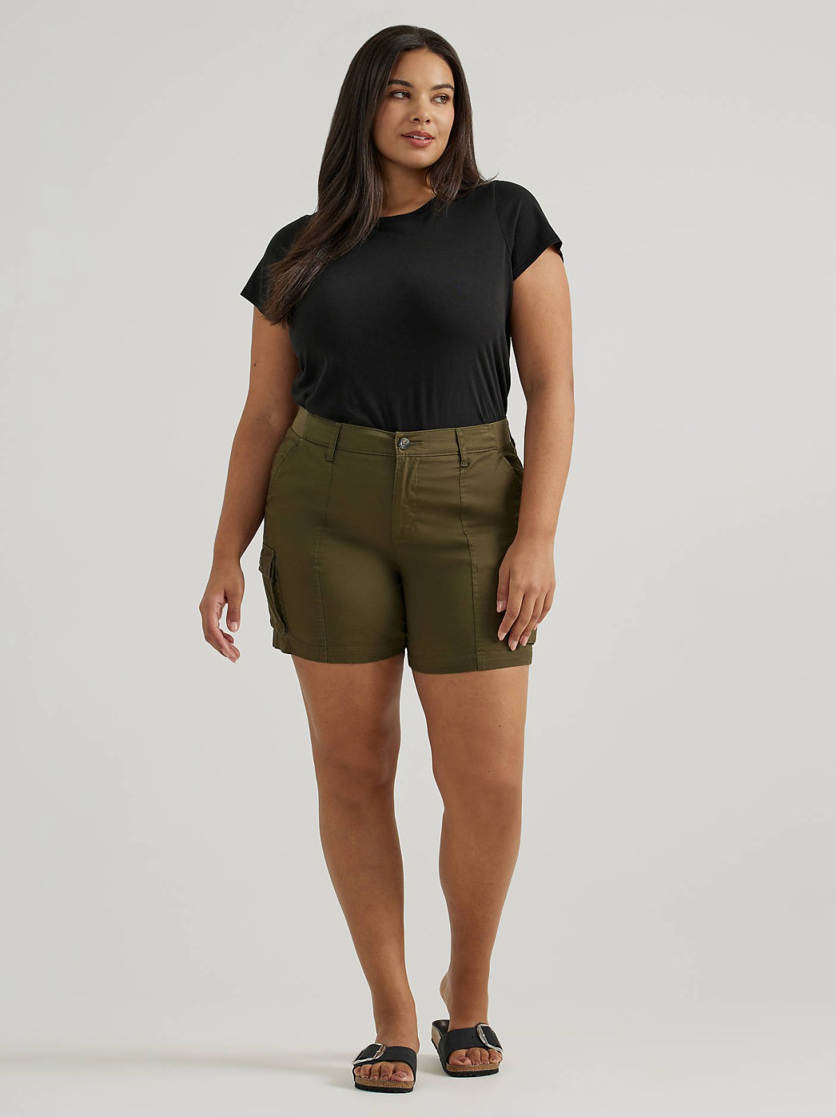 Women's Ultra Lux Comfort with Flex-to-Go Relaxed Fit Cargo Short (Plus)
