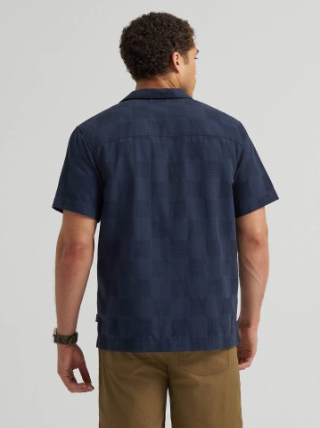 Men's Relaxed Textured Camp Shirt — alternate view