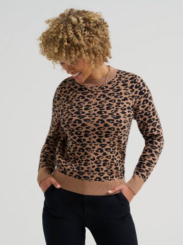 Women's Leopard Print Sweater