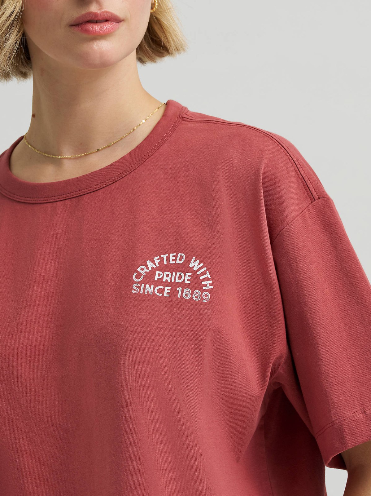 Women's Boxy Fit Crafted With Pride Graphic Tee - view 6
