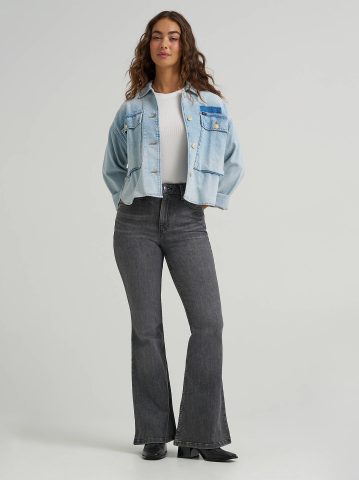 Women's High Rise Flare Jean