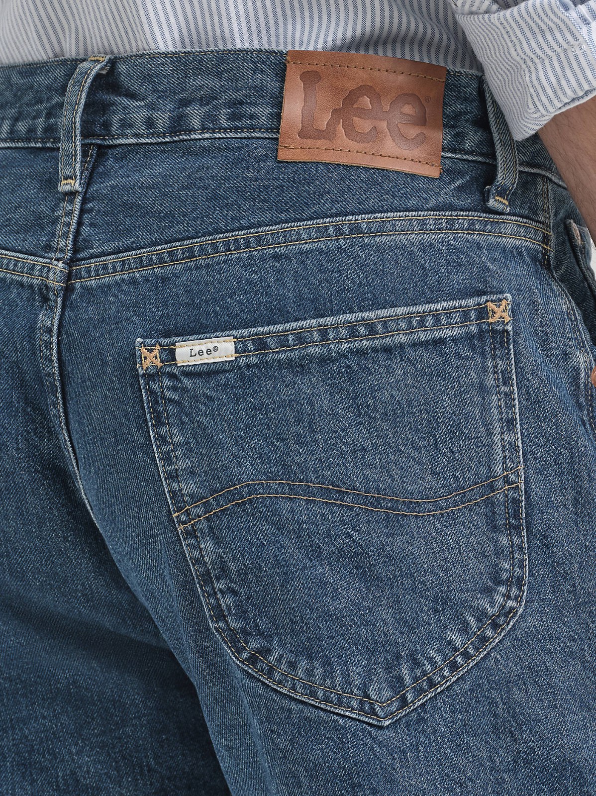 Men's Lee® x J.Crew Japanese Selvedge Denim Straight Jean - view 6