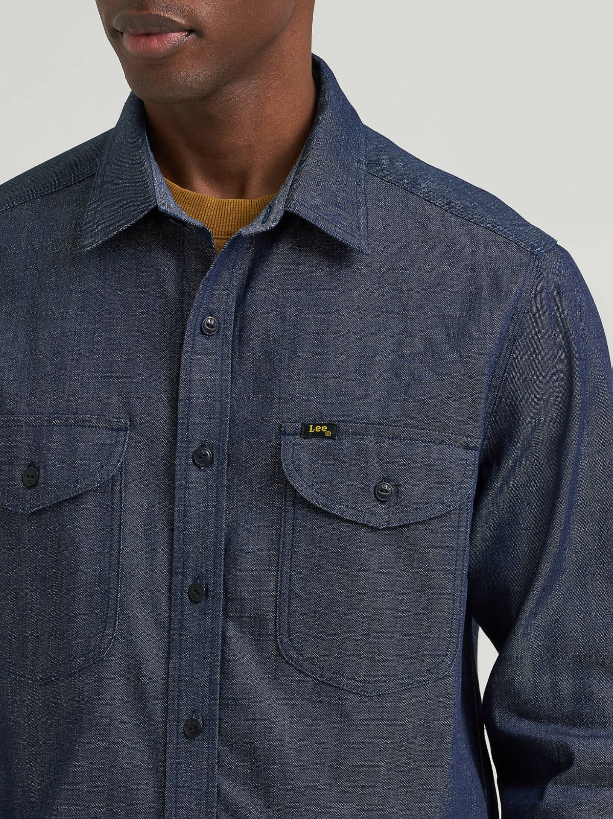 Men's Lee 101 70s Denim Overshirt - view 4