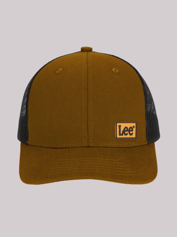 Men's Rubber Logo Patch Mesh Hat