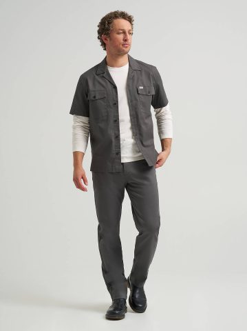 Men's Short Sleeve Relaxed Fit Button Down Workshirt