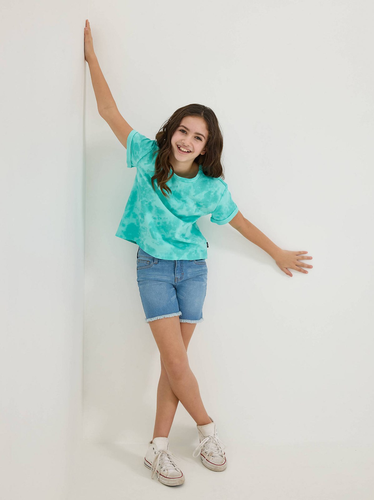 Girl's Midi Cut Off Short - view 7