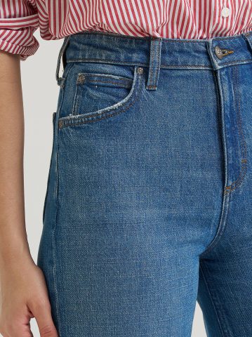 Women's Premium High Rise Retro A-Line Jean