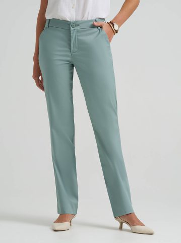 Women's Wrinkle Free Relaxed Fit Straight Leg Pant