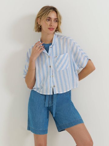 Women's Crop Resort Shirt