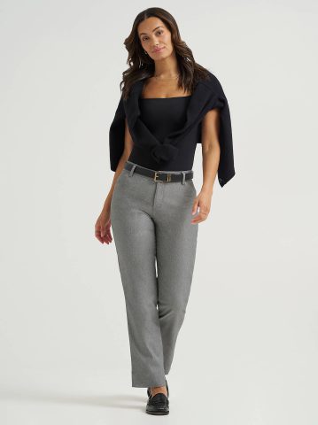 Women's Wrinkle Free Relaxed Fit Straight Leg Pant