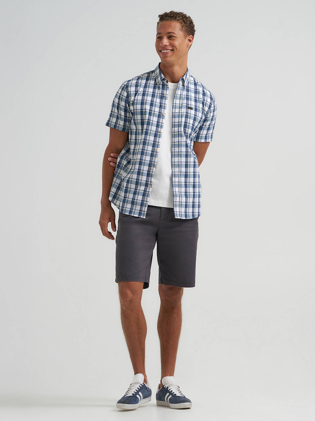 Men's One Pocket Plaid Button Down Shirt - view 4