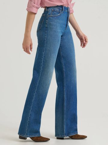 Women's Premium High Rise Retro A-Line Jean