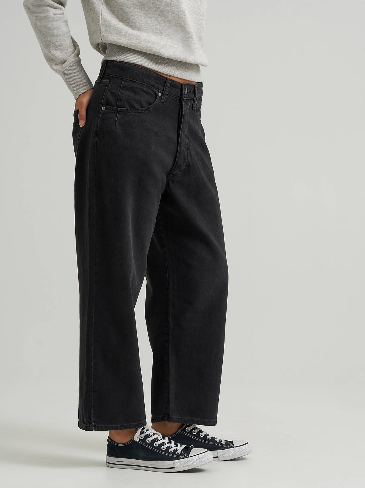 Women's Loose Crop Button-Fly Jean - view 4