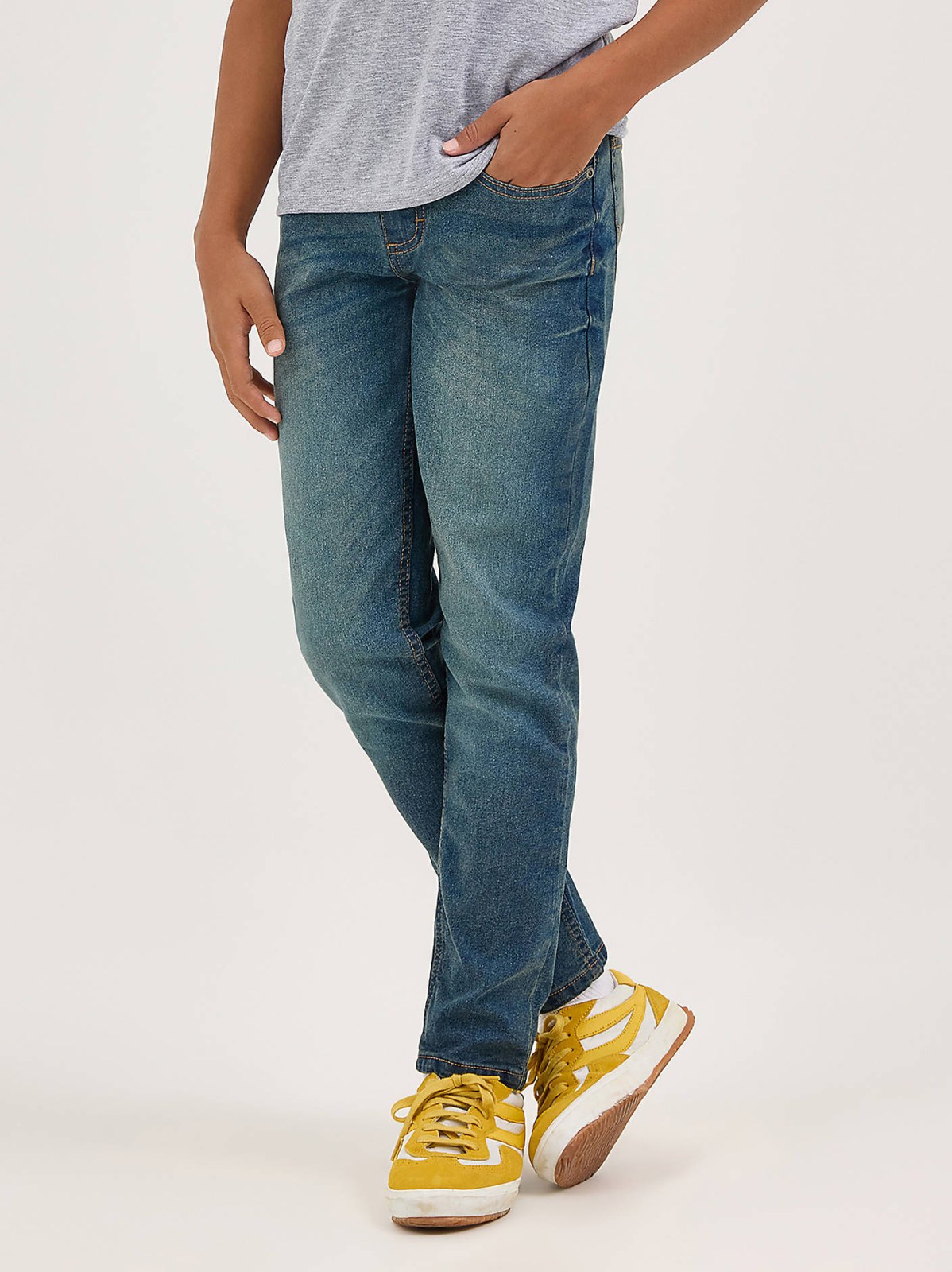 Boy's Slim Straight Stretch Jean - view 2