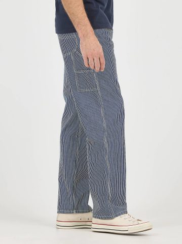 Men's Legendary Railroad Stripe Loose Carpenter Jean