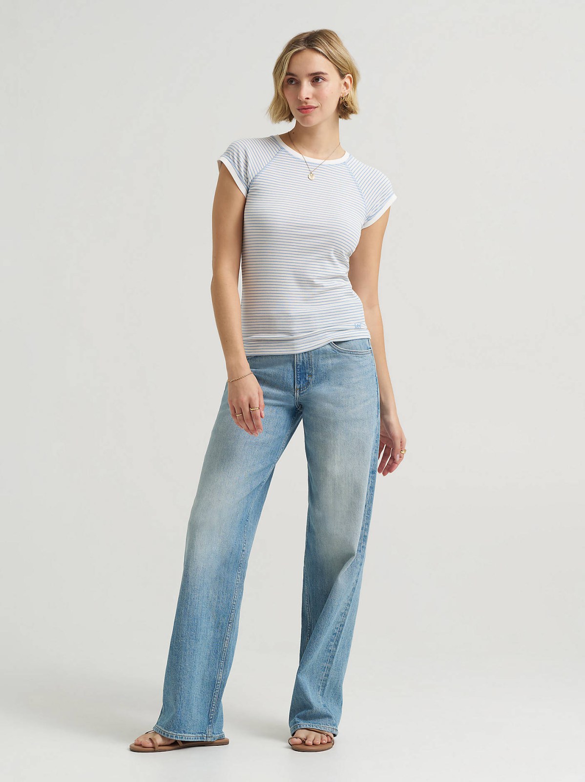 Women's Cap Sleeve Stripe Tee - view 3
