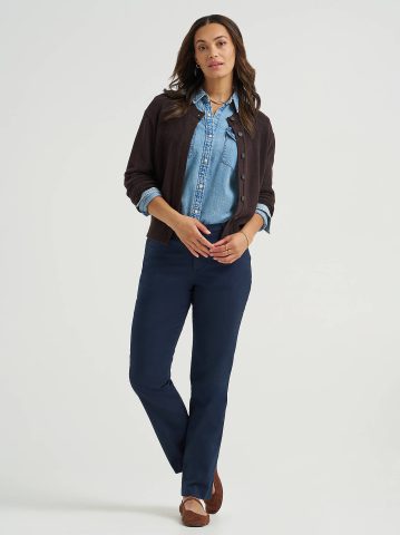 Women's Wrinkle Free Relaxed Fit Straight Leg Pant