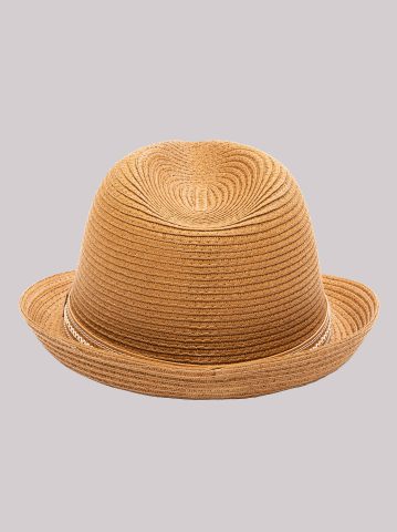 Laced Leather Band Straw Fedora