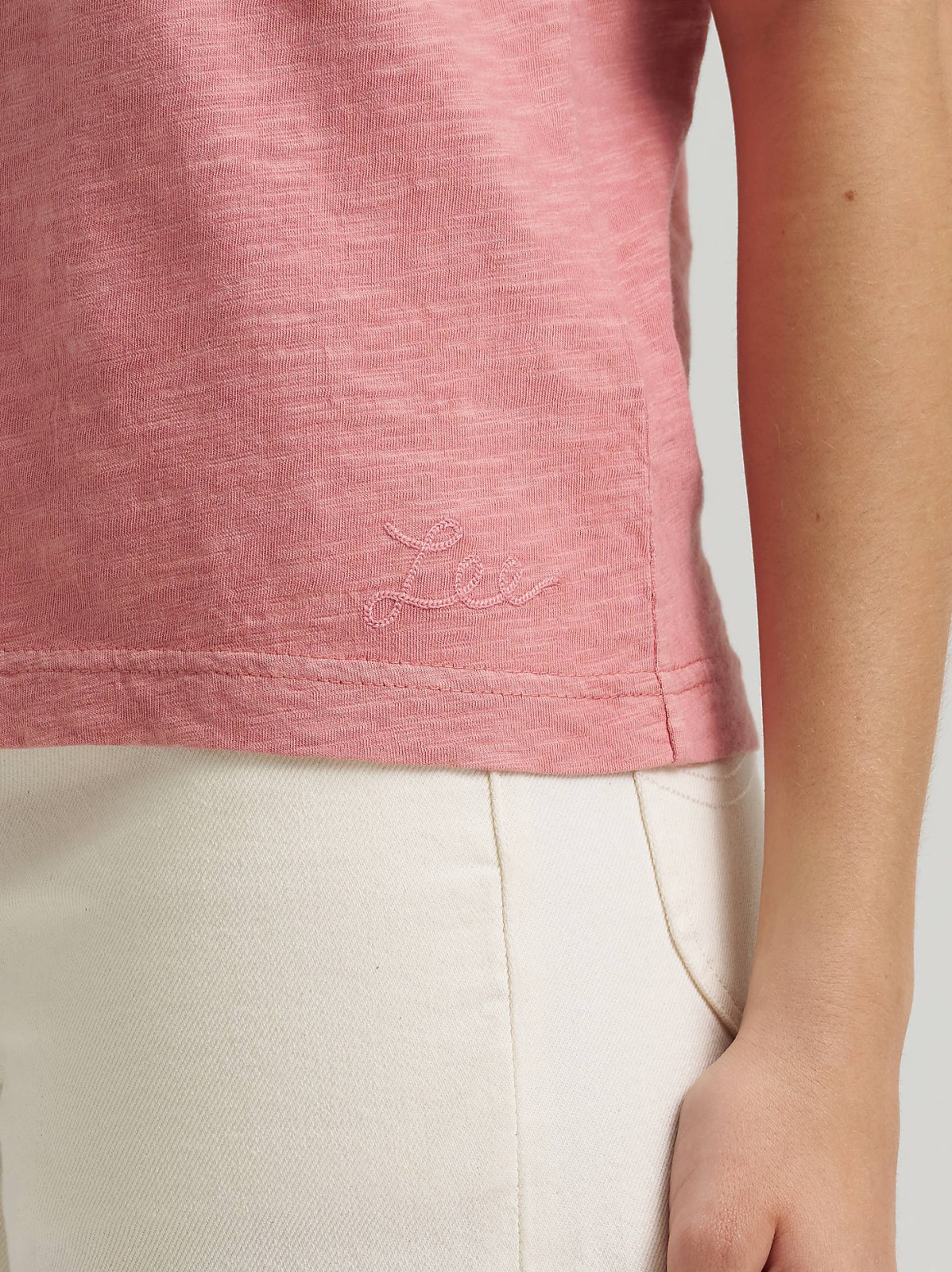 Women's Solid Crew Neck Tee - view 6