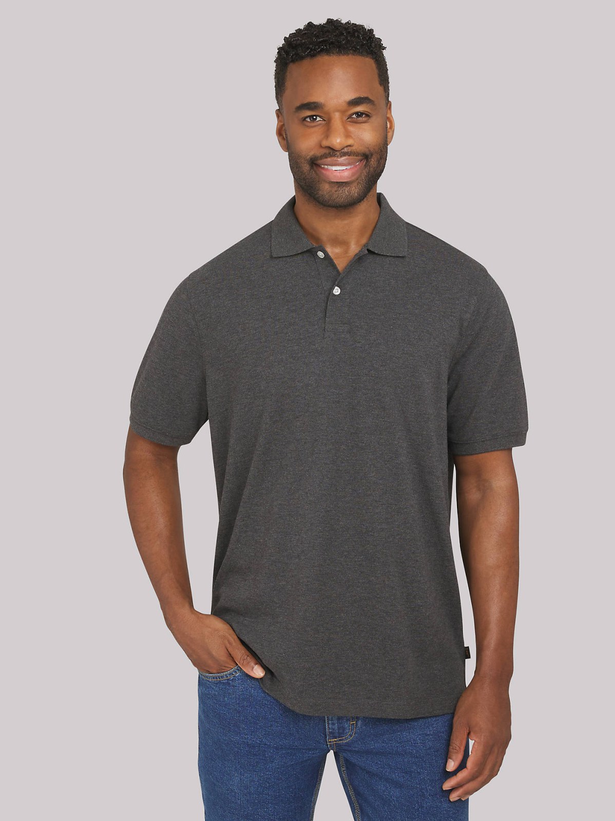 Men's Solid Performance Polo Shirt