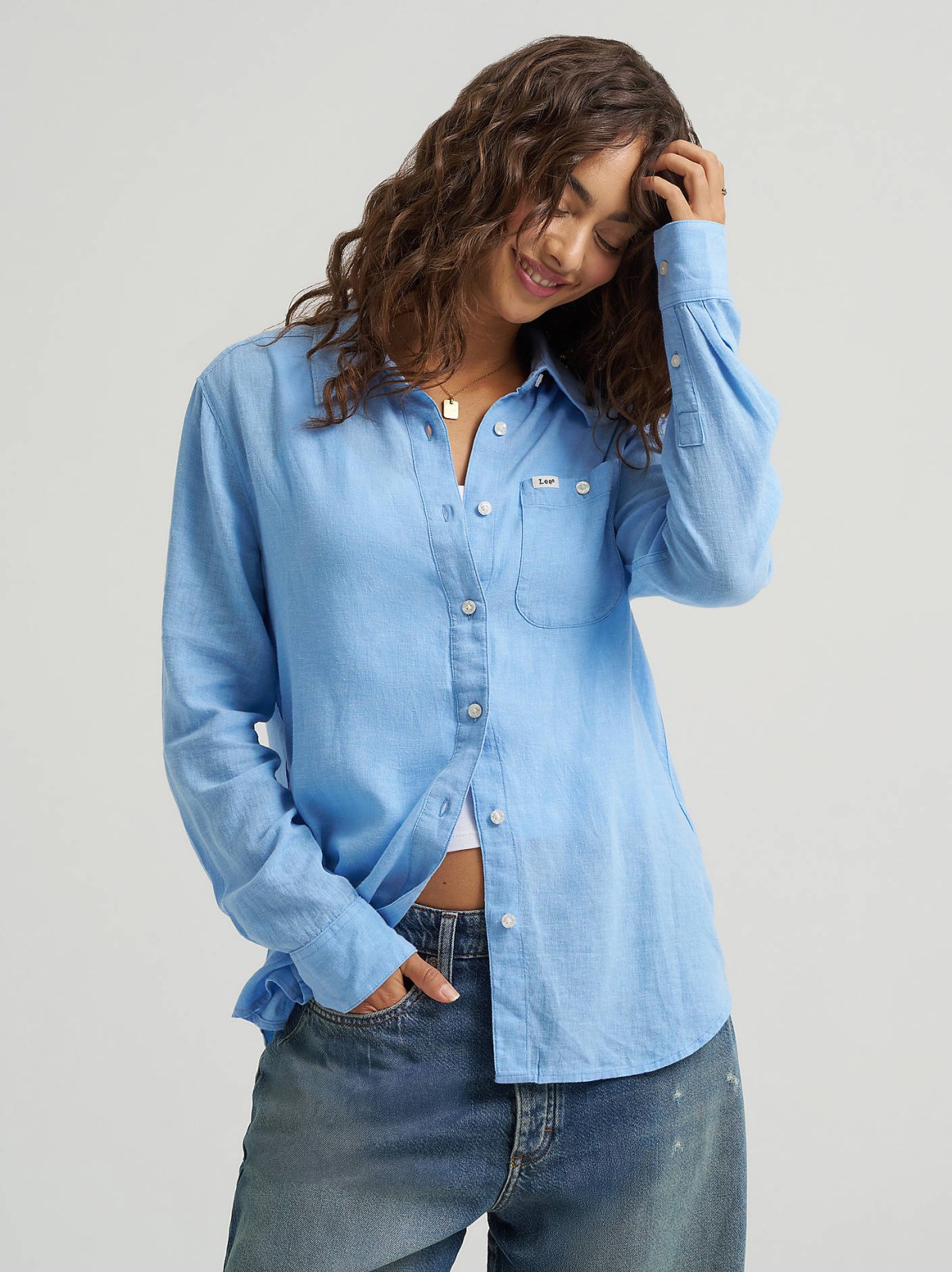Women's All Purpose Linen Button Down Shirt - view 2