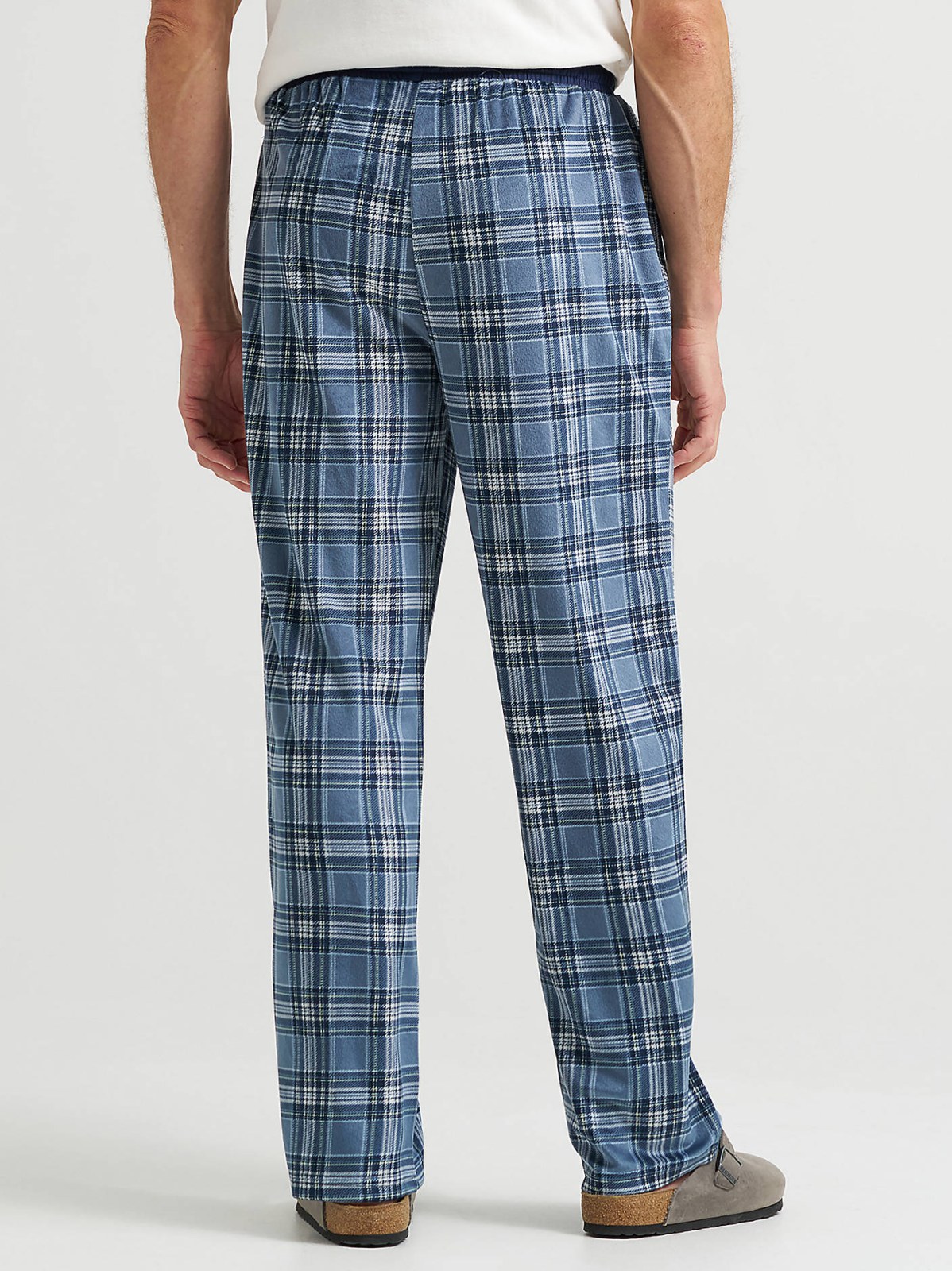 Men's Plaid Lounge Pant with Contrast Waistband - view 3