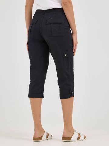 Women's Ultra Lux Comfort with Flex-to-Go Relaxed Fit Cargo Capri