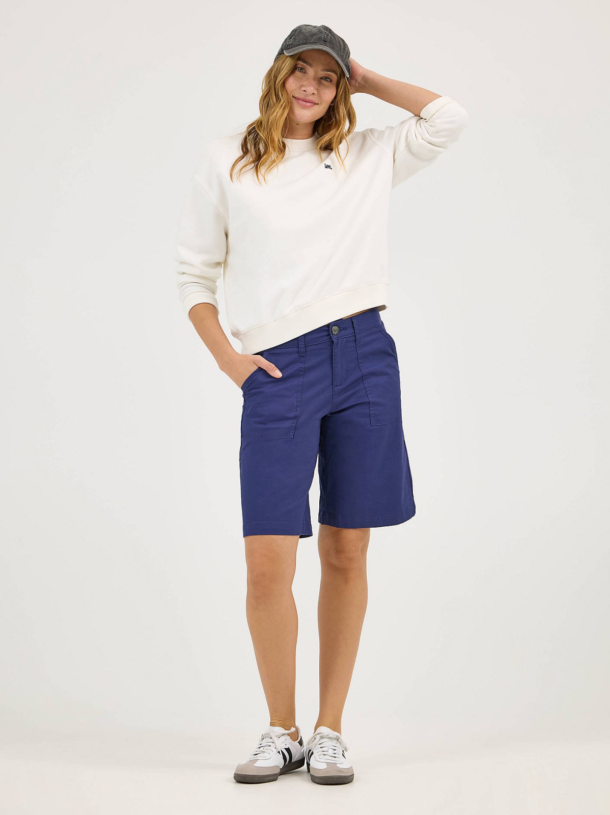 Women's Ultra Lux Comfort with Flex-To-Go Relaxed Fit Utility Bermuda