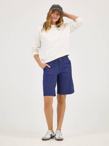 Women's Ultra Lux Comfort with Flex-To-Go Relaxed Fit Utility Bermuda