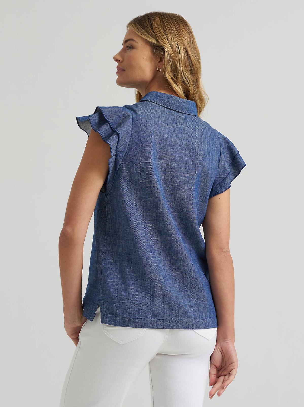 Women's Legendary Flutter Sleeve Button Down Shirt - view 2