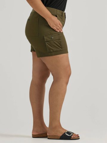 Women's Ultra Lux Comfort with Flex-to-Go Relaxed Fit Cargo Short (Plus)