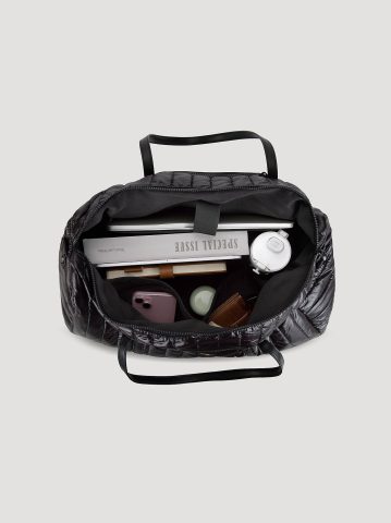 Women's Quilted Puffer Duffle Bag