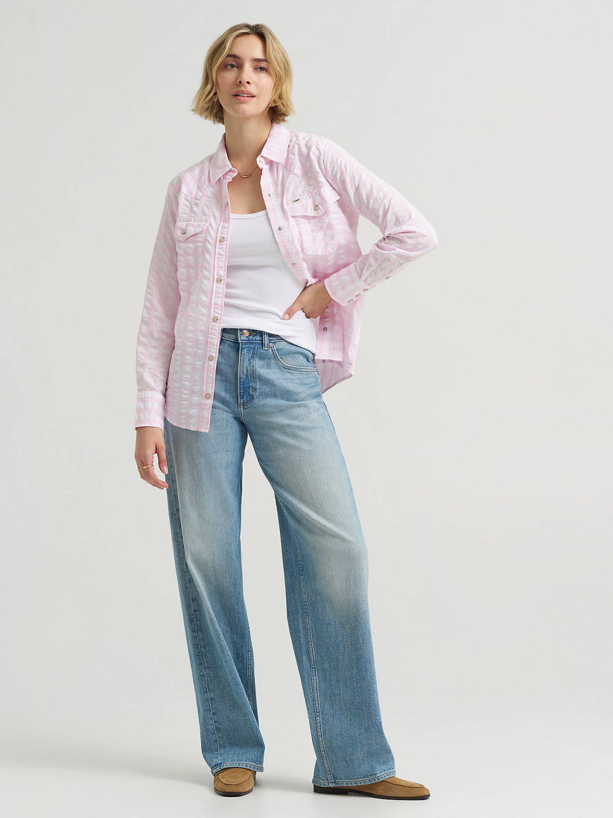 Women's Plaid Western Snap Front Shirt - view 3