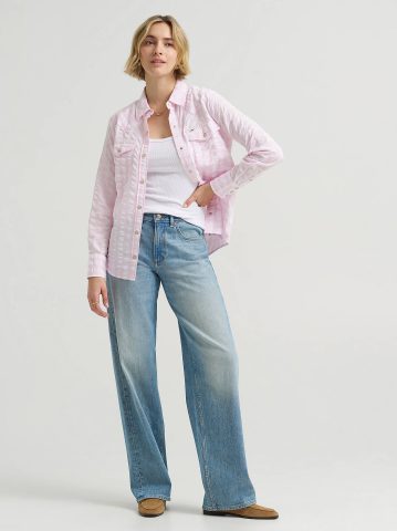 Women's Plaid Western Snap Front Shirt