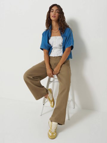Women's Low Rise Slouch Chino Pant — alternate view