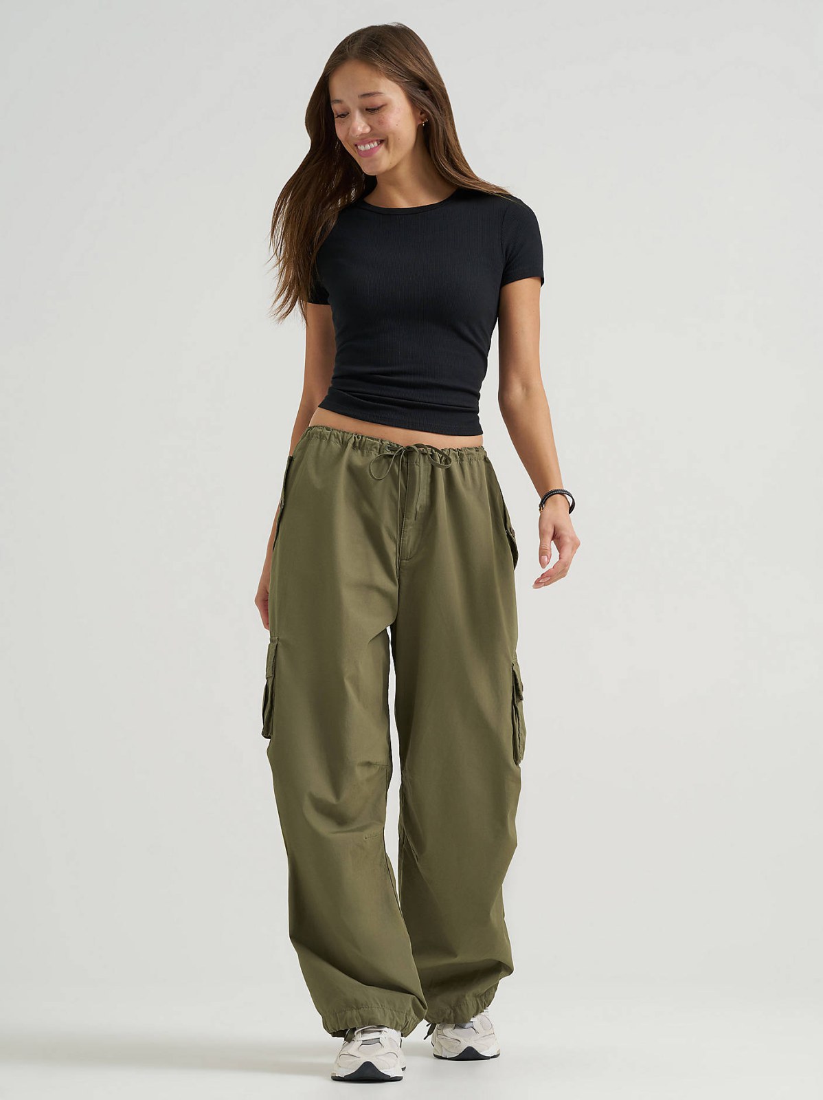 Women's Low Rise Drawstring Parachute Pant - view 2
