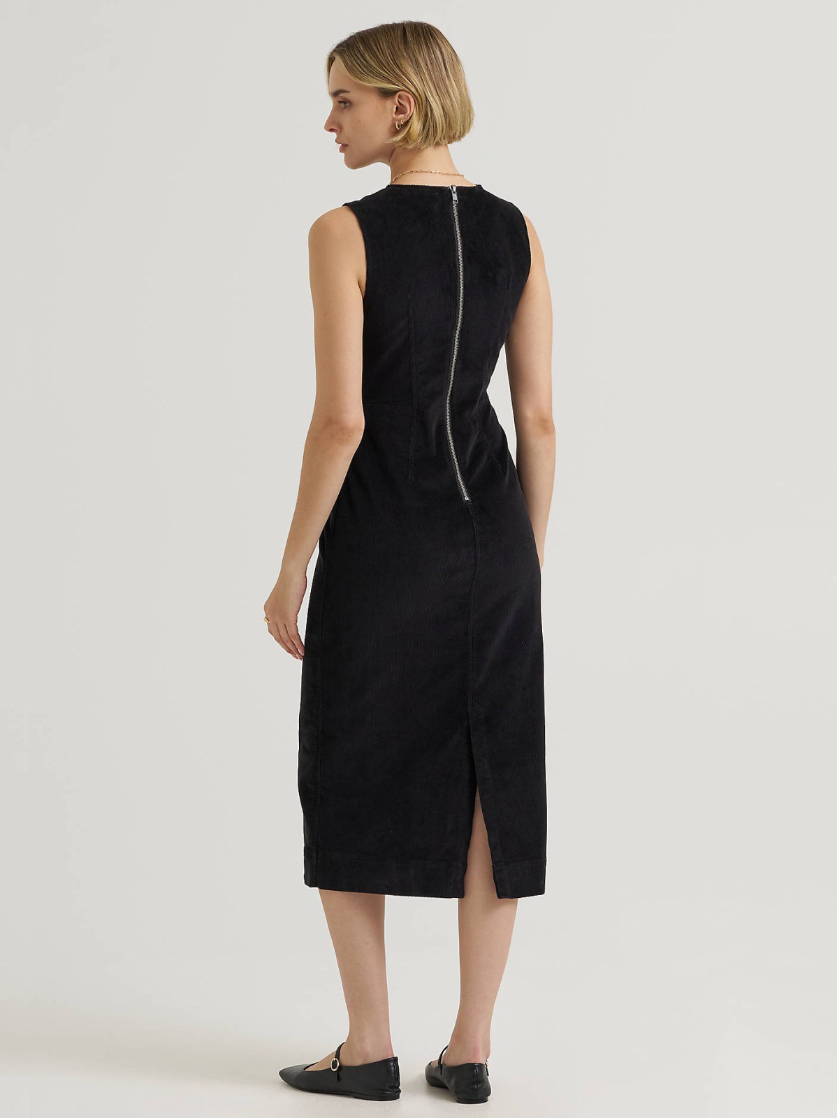 Women's Corduroy Sheath Dress - view 3