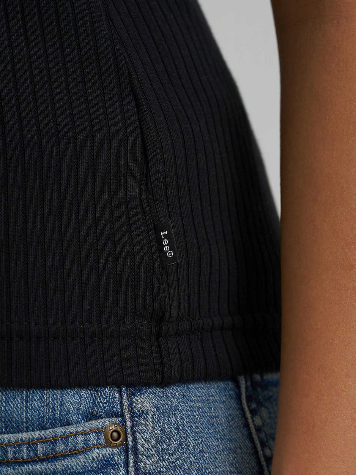 Women's Fitted Rib Knit Tee - view 3