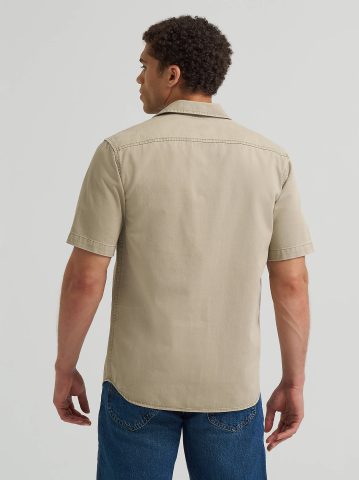 Men's Double Chest Patch Pocket Button Down Shirt