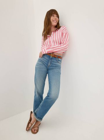 Women's Elastic Waist Pocketless Shirt — alternate view