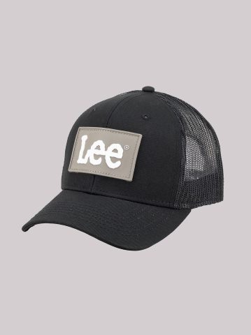 Men's Rubber Logo Patch Trucker Hat — alternate view