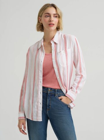 Women's All Purpose Print Button Down Shirt Women's All Purpose Print Button Down Shirt