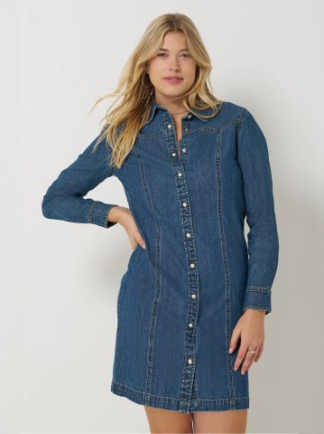 Women's Western Button Down Dress — alternate view