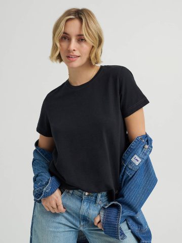 Women's Solid Crew Neck Tee