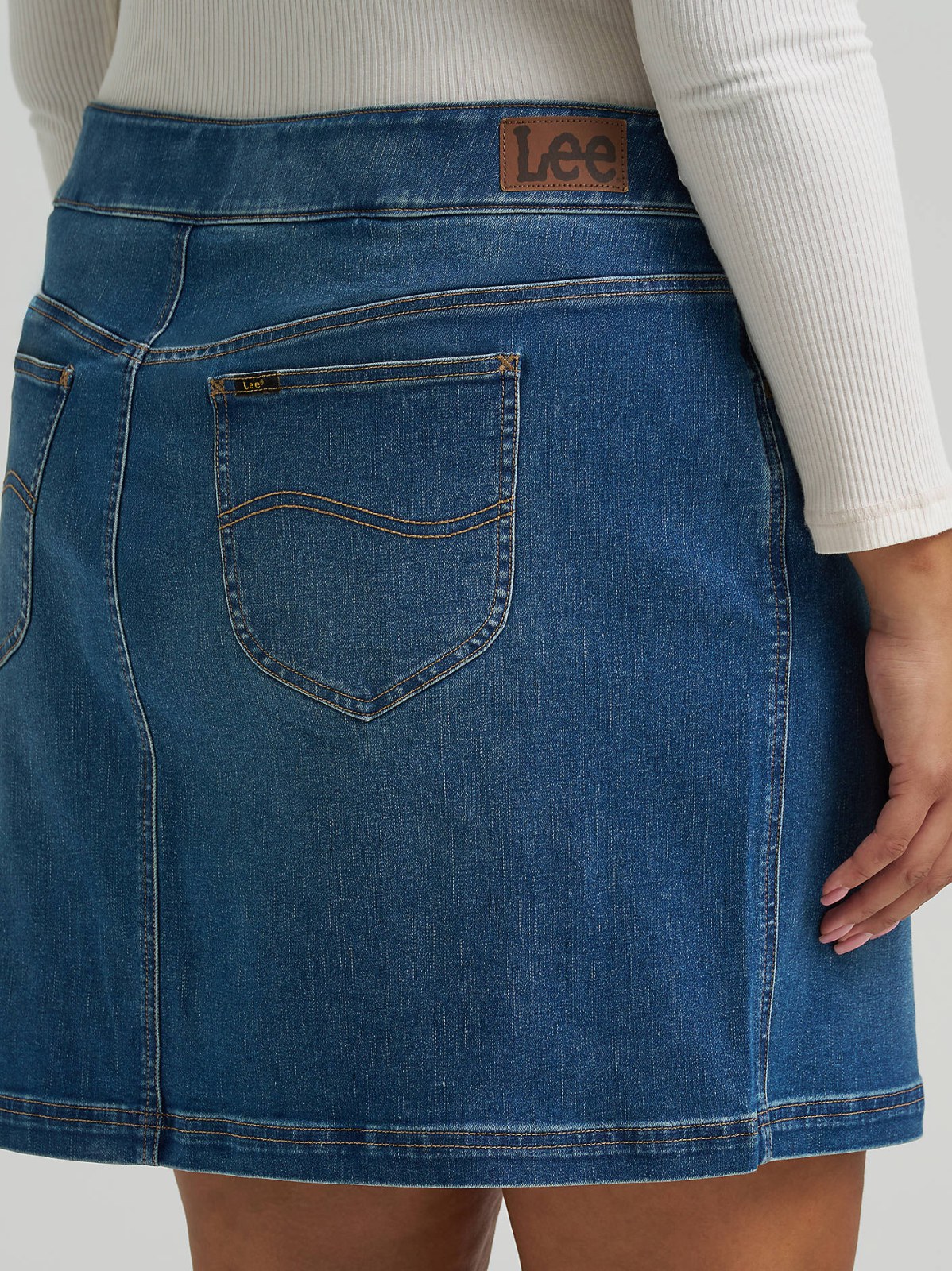 Women's Pull On Denim Skort (Plus) - view 5