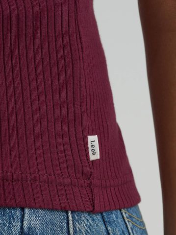 Women's Fitted Rib Knit Tee