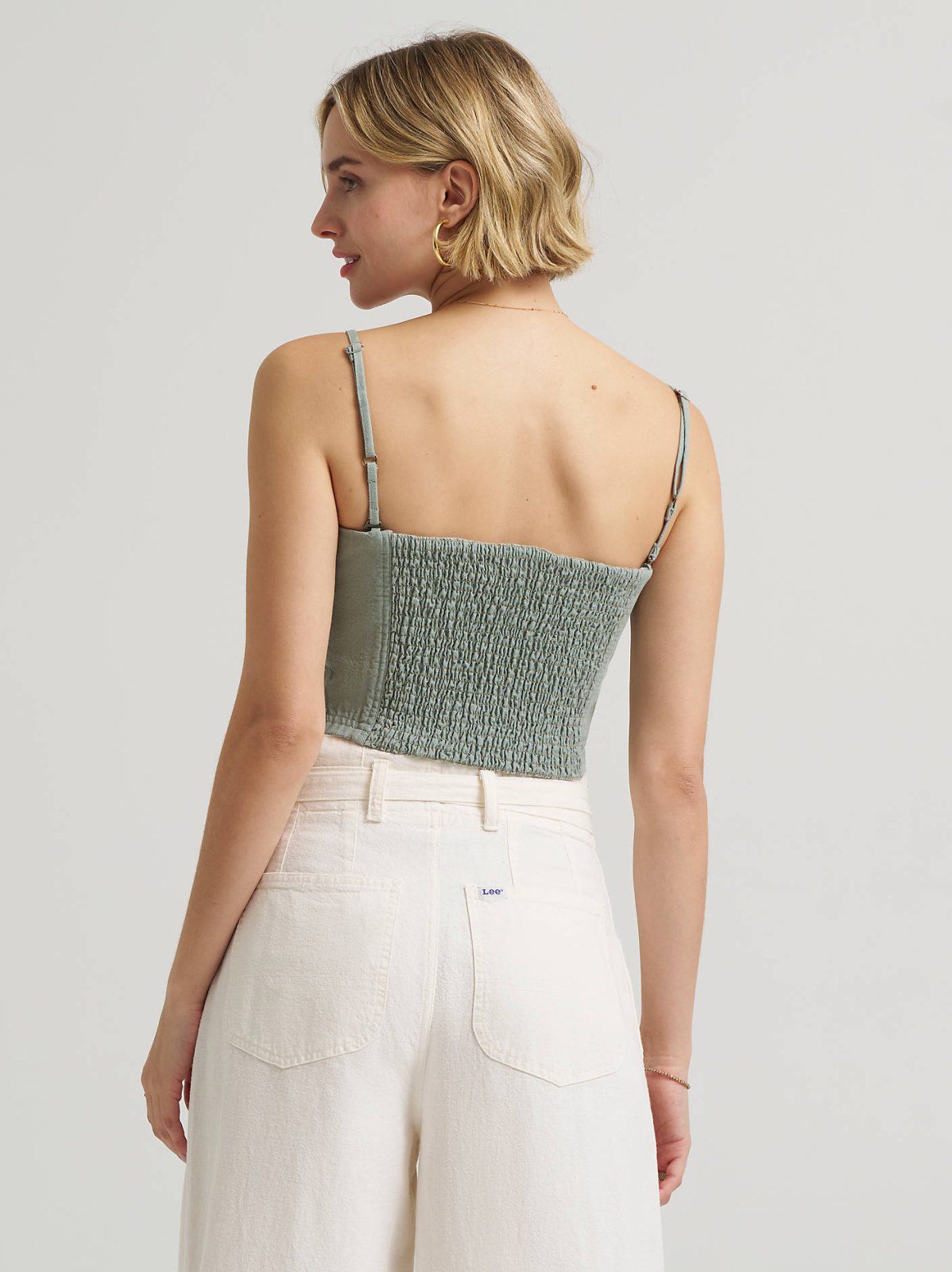 Women's Detachable Straps Linen Tube Top - view 4