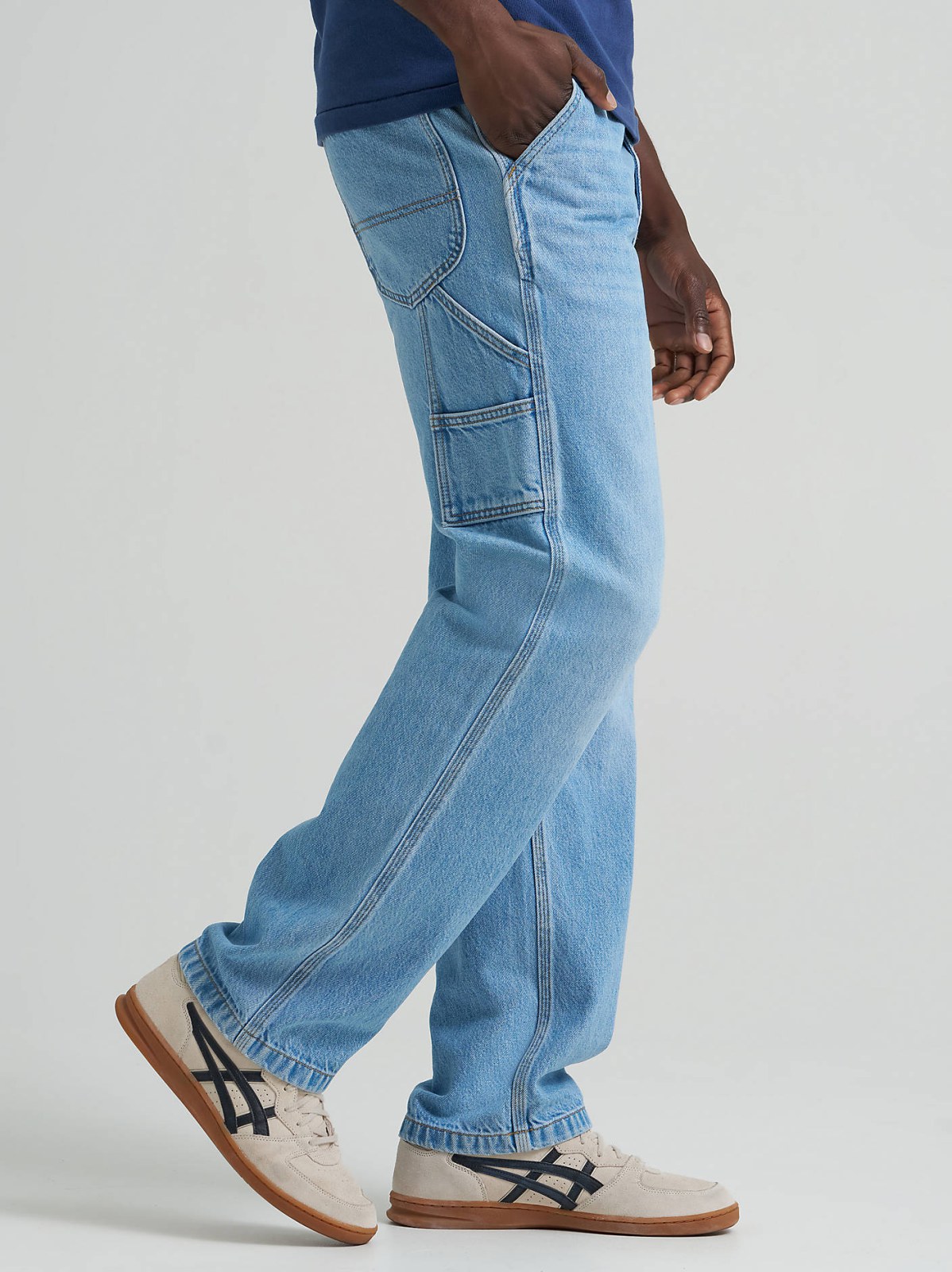 Men's 100% Cotton Loose Straight Carpenter Jean - view 4